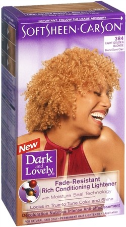Dark & Lovely Hair Colour/ Kleurspoeling shampoo  Ladies Ligt Golden Blond(384)