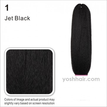 Jumbo braid Kanekalon 46 inch 1b natural zwart
