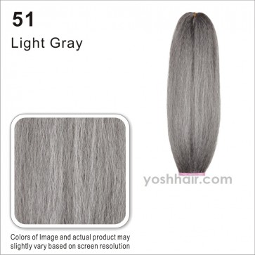 Jumbo braid Kanekalon 46 inch #51 Light Grey