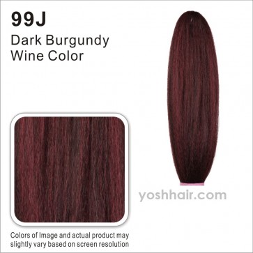 Jumbo braid Kanekalon 46 inch #99j Dark burgandy wine