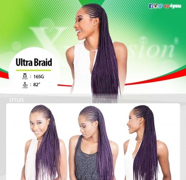 X-pression ultra braid kleur 1 black