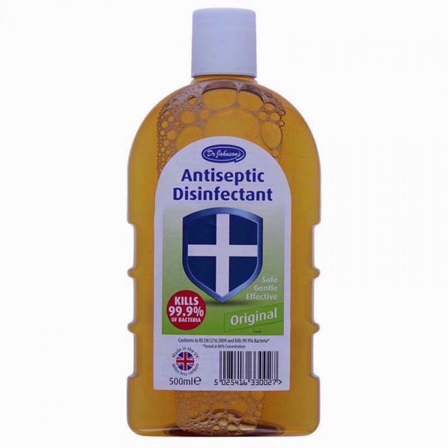 Dr. Johnson's Antiseptic Disinfectant kills 99.9 of bactaria 500 ml