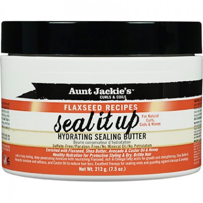 Aunt Jackie's's Flaxseed Recipes Seal It Up Hydrating Sealing Butter 7.5 Oz