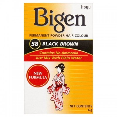 Bigen hair color black brown #58