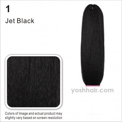 Jumbo braid Kanekalon 46 inch 1b natural zwart